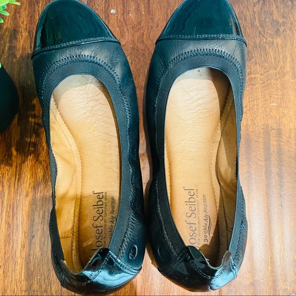 Josef Seibel european comfort shoe/black shiny toe - Picture 8 of 9